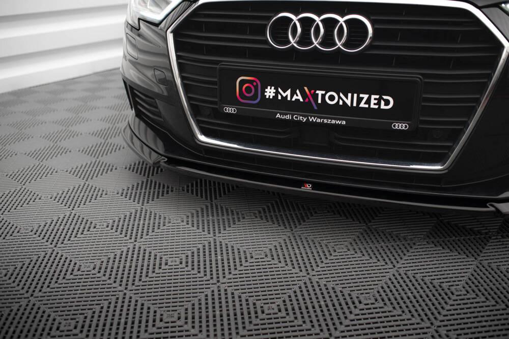 Front Lippe / Front Splitter / Frontansatz V.2 für Audi A3 8V Sportback Facelift von Maxton Design