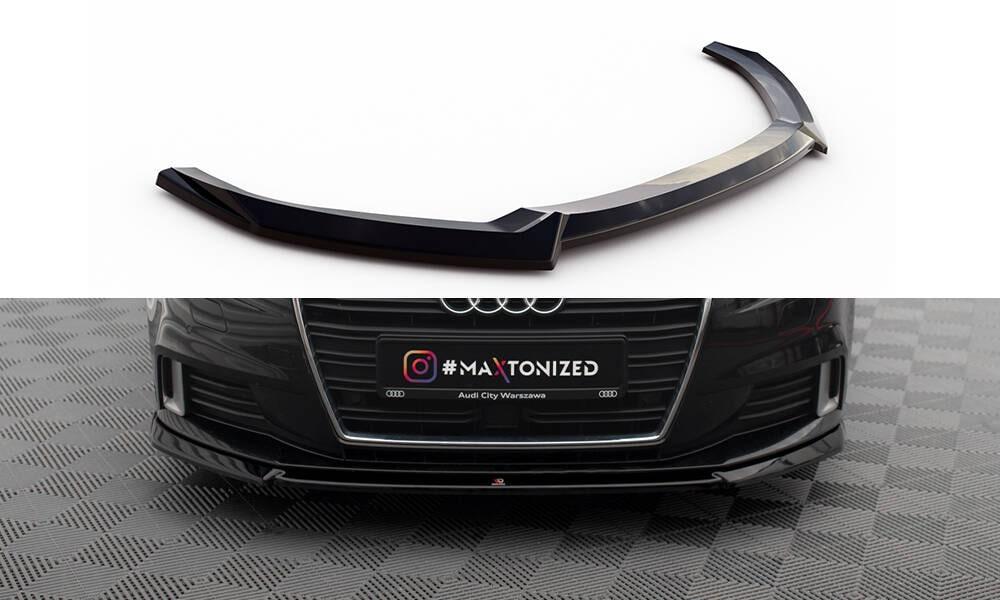 Front Lippe / Front Splitter / Frontansatz V.2 für Audi A3 8V Sportback Facelift von Maxton Design