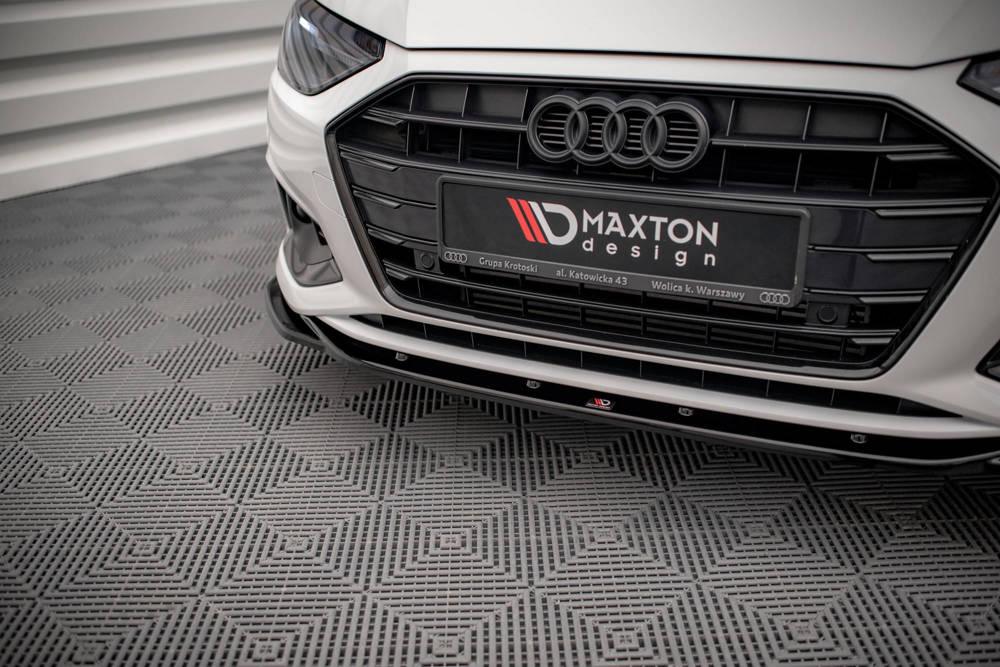 Front Lippe / Front Splitter / Frontansatz V.2 für Audi A4 B9 Facelift von Maxton Design