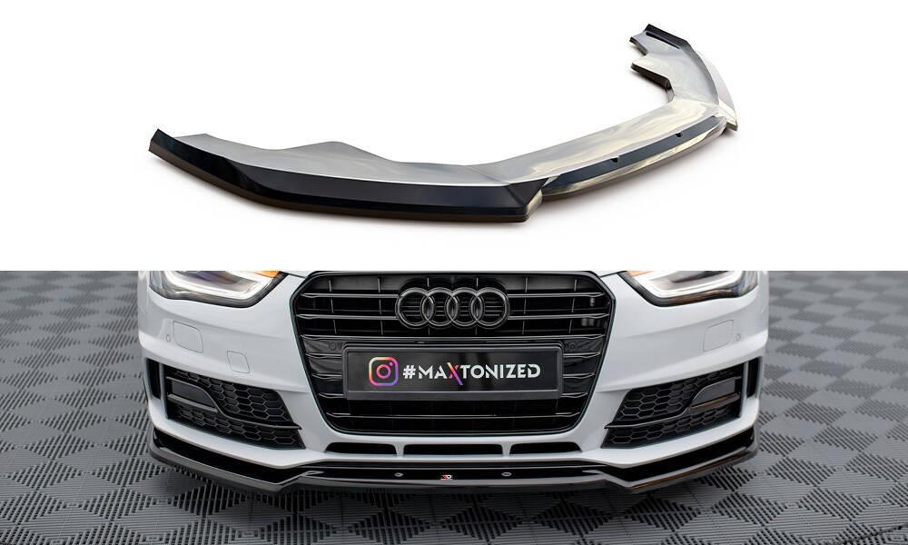 Front Lippe / Front Splitter / Frontansatz V.2 für Audi A4 Competition B8 Facelift von Maxton Design