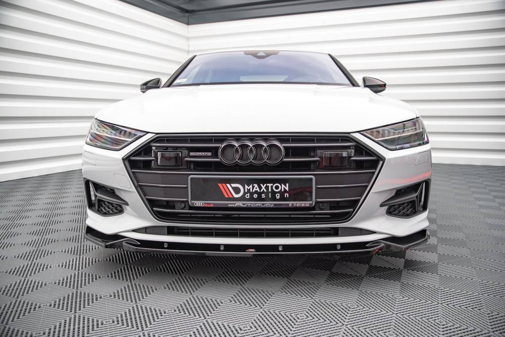 Front Splitter / Cup Schwert / Frontansatz V.2 für Audi A7 C8 von Maxton Design