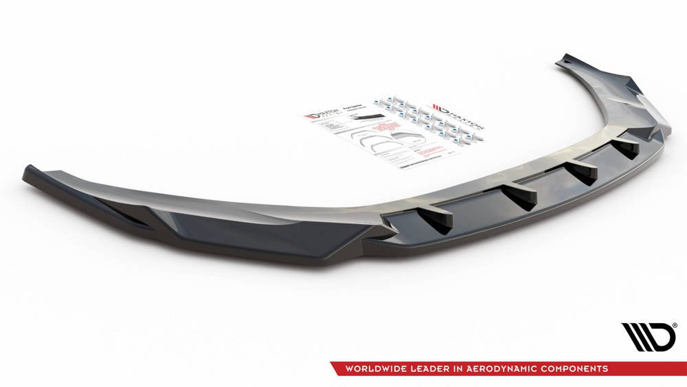 Front Splitter / Cup Schwert / Frontansatz V.2 für Audi A7 C8 von Maxton Design