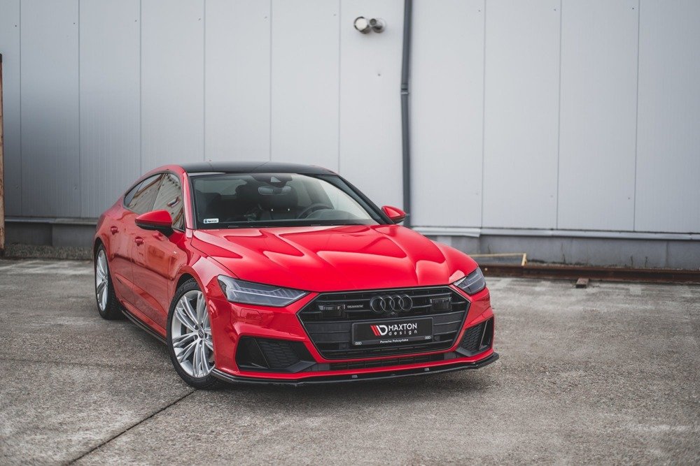 Front Lippe / Front Splitter / Frontansatz V.2 für Audi S7 C8 von Maxton Design