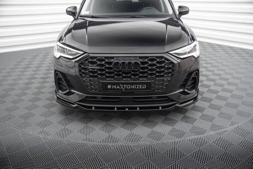 Front Lippe / Front Splitter / Frontansatz V.2 für Audi Q3 F3 Sportback von Maxton Design