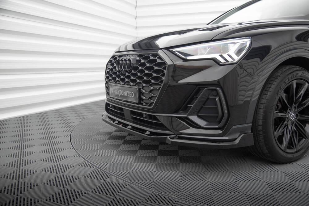 Front Lippe / Front Splitter / Frontansatz V.2 für Audi Q3 F3 Sportback von Maxton Design