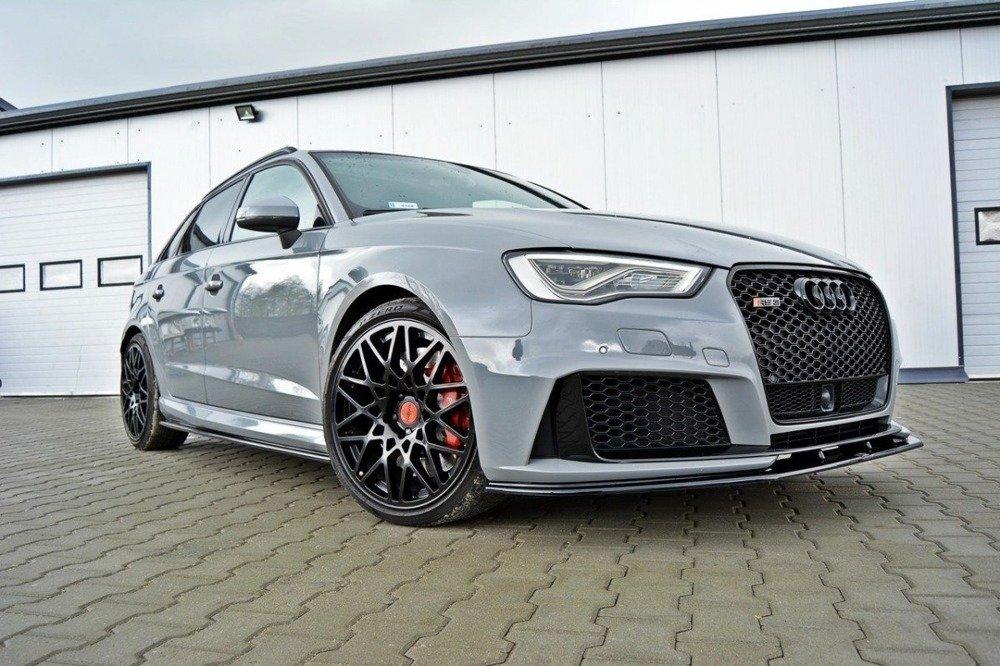 Front Splitter / Cup Schwert / Frontansatz V.2 für Audi RS3 8V Sportback von Maxton Design