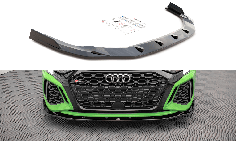 Front Splitter / Cup Schwert / Frontansatz V.2 für Audi RS3 8Y von Maxton Design