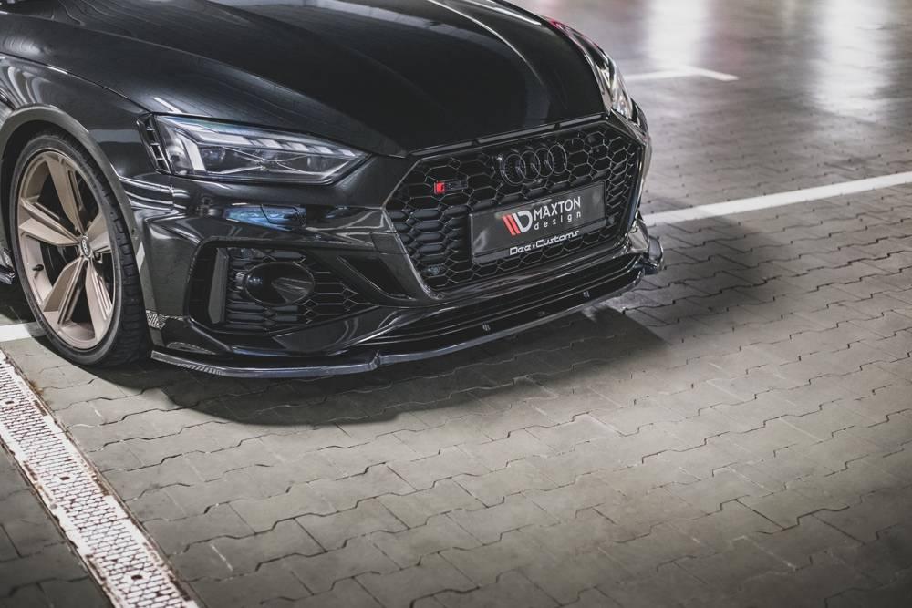 Front Splitter / Cup Schwert / Frontansatz V.2 für Audi RS5 F5 Facelift von Maxton Design