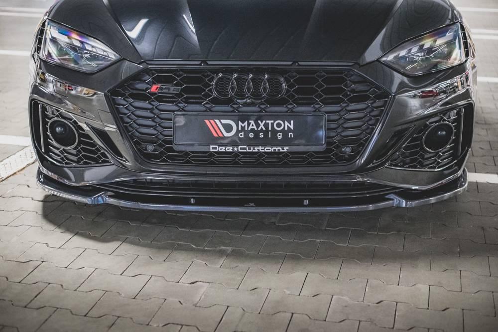 Front Splitter / Cup Schwert / Frontansatz V.2 für Audi RS5 F5 Facelift von Maxton Design