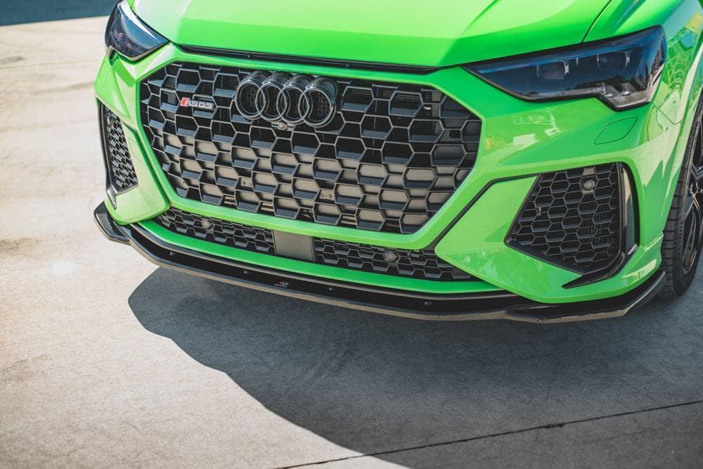 Front lip / front splitter / front approach V.2 for Audi RSQ3 (F3) from Maxton Design 