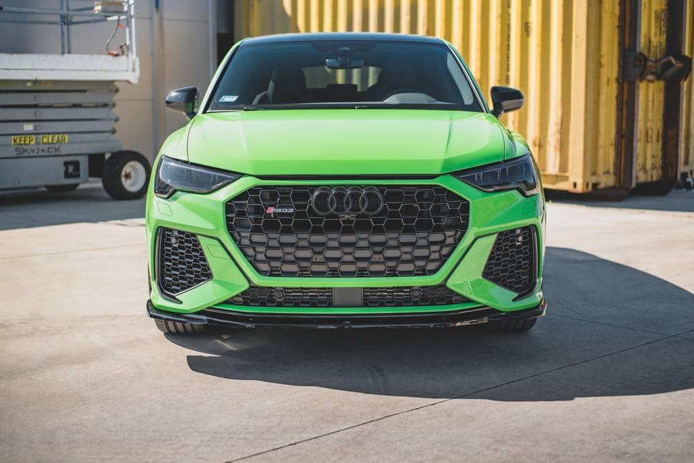 Front lip / front splitter / front approach V.2 for Audi RSQ3 (F3) from Maxton Design 