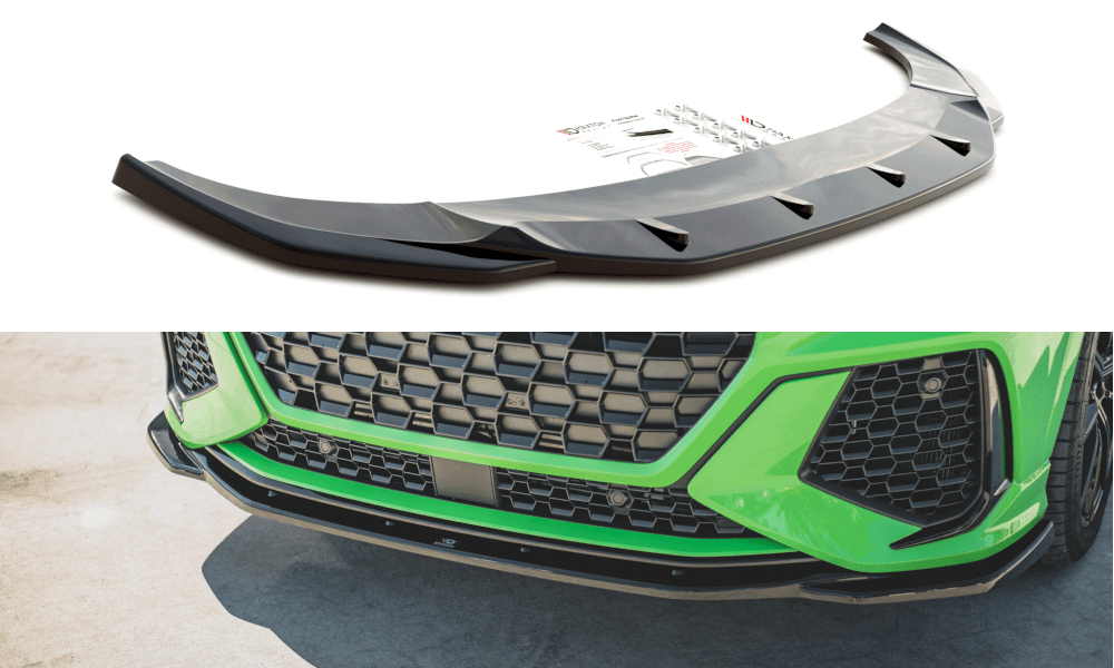 Front lip / front splitter / front approach V.2 for Audi RSQ3 (F3) from Maxton Design 