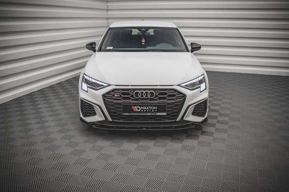 Front Diffusor / Front Splitter / Cup Schwert / Frontansatz V.2 für Audi S3 8Y von Maxton Design