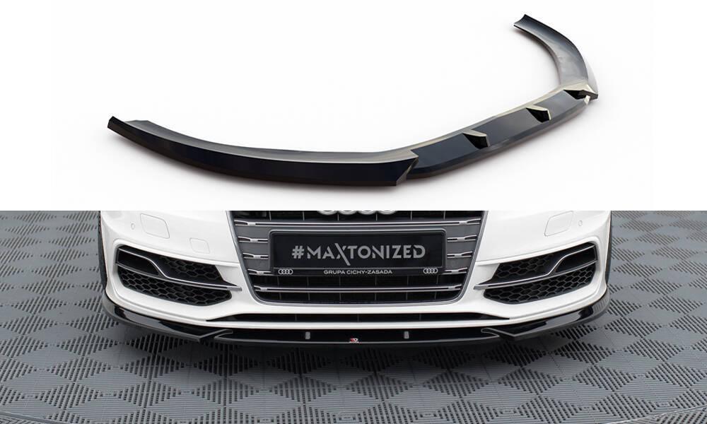 Front Lippe / Front Splitter / Frontansatz V.1 für Audi S3 8V Sportback von Maxton Design