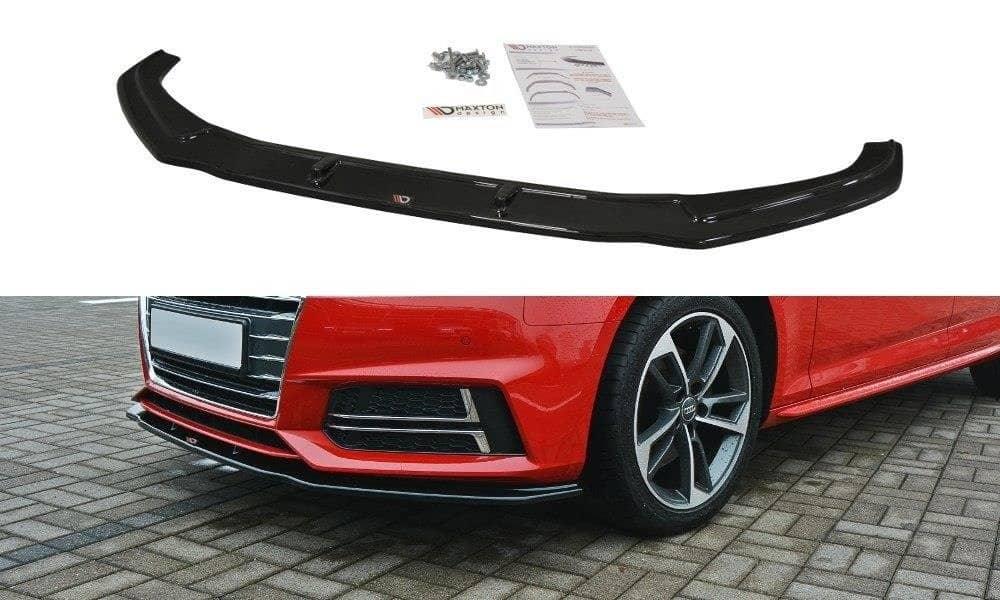 Front lip / front splitter / front approach V.2 for Audi S4 / A4 S-Line B9 from Maxton Design 