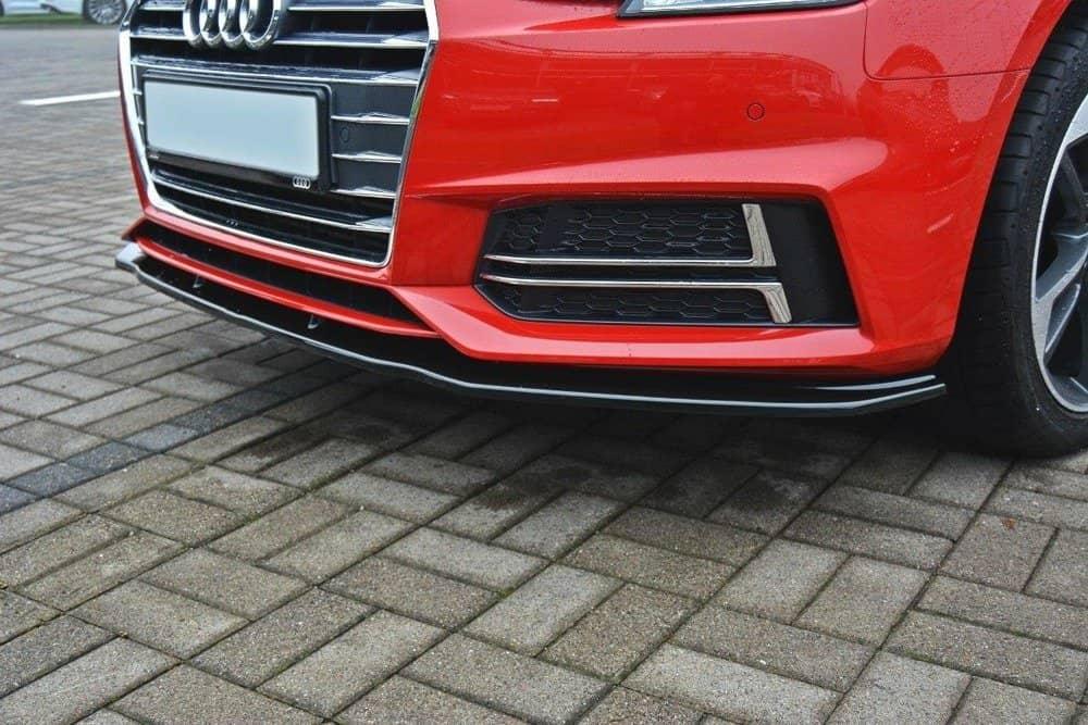 Front lip / front splitter / front approach V.2 for Audi S4 / A4 S-Line B9 from Maxton Design 