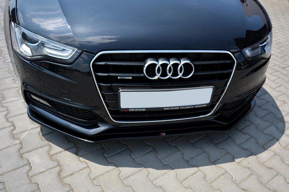 Front Splitter / Cup Schwert / Frontansatz V.2 für Audi A5 S-Line / S5 8T Facelift von Maxton Design