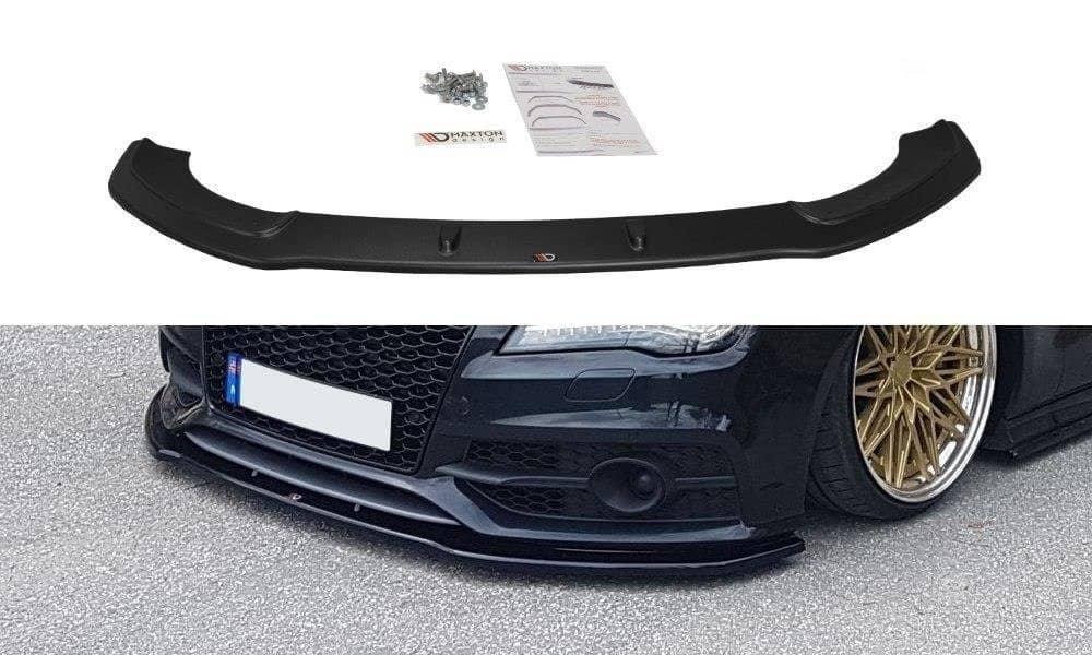 Front lip / front splitter / front approach V.2 for Audi S7 / A7 S-Line C7 from Maxton Design 