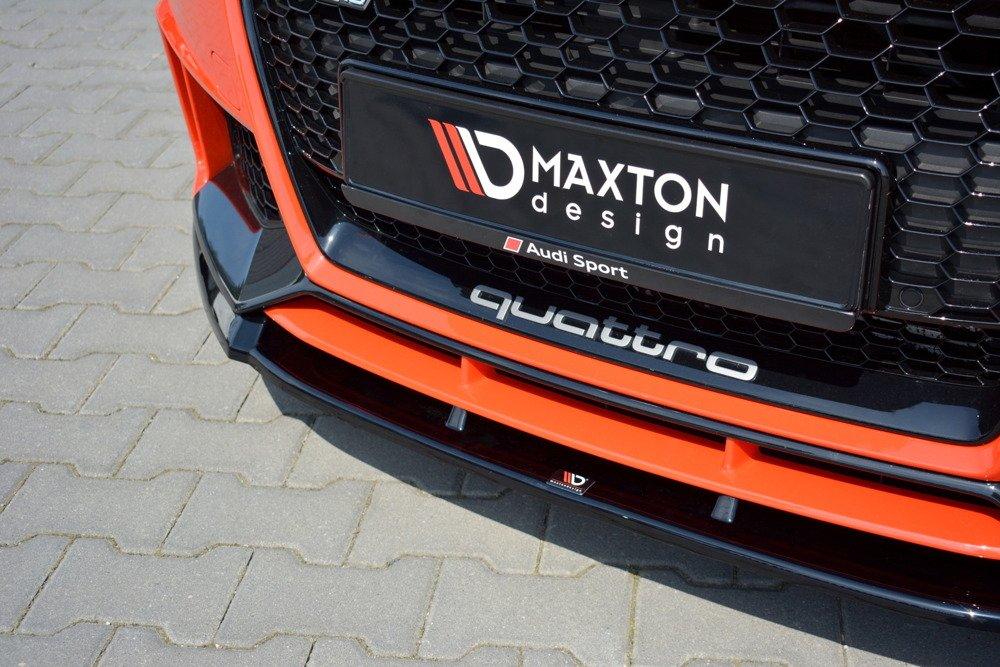 Front Lippe / Front Splitter / Frontansatz V.2 für Audi TTRS 8S von Maxton Design