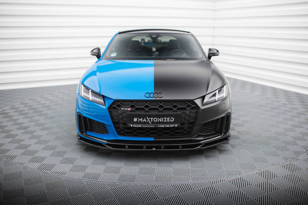 Front Lippe / Front Splitter / Frontansatz V.2 für Audi TTS 8S Facelift von Maxton Design