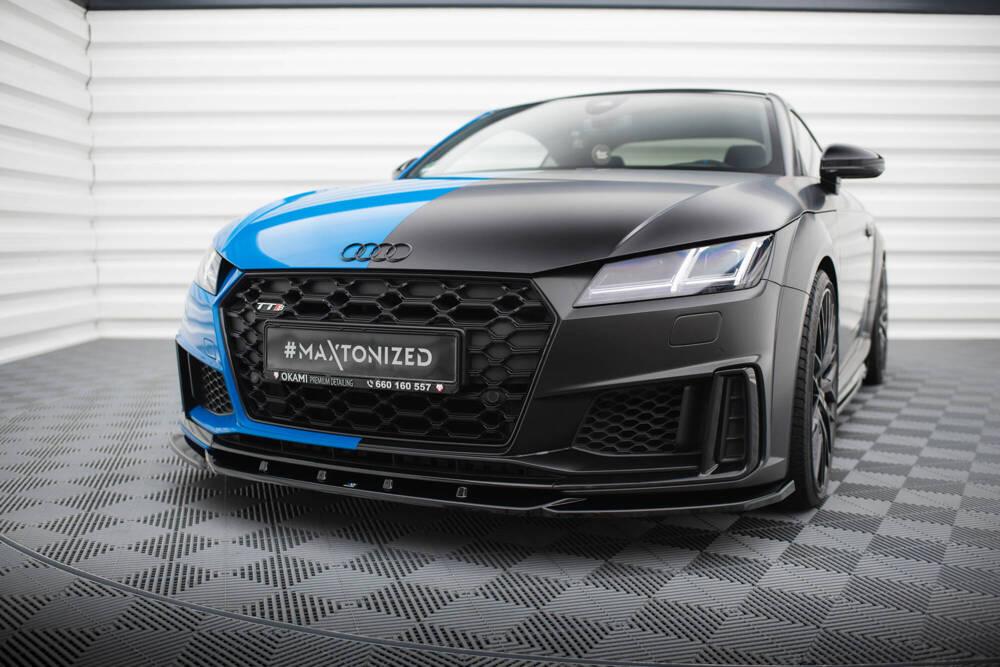 Front Lippe / Front Splitter / Frontansatz V.2 für Audi TTS 8S Facelift von Maxton Design