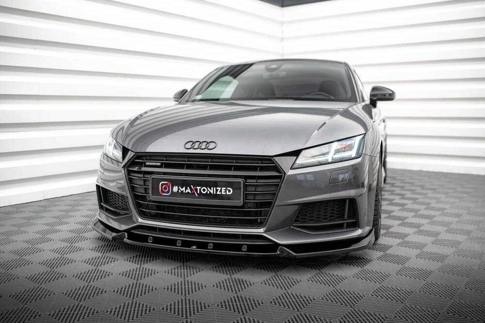 Front Lippe / Front Splitter / Frontansatz V.2 für Audi TT S-Line / TTS 8S von Maxton Design