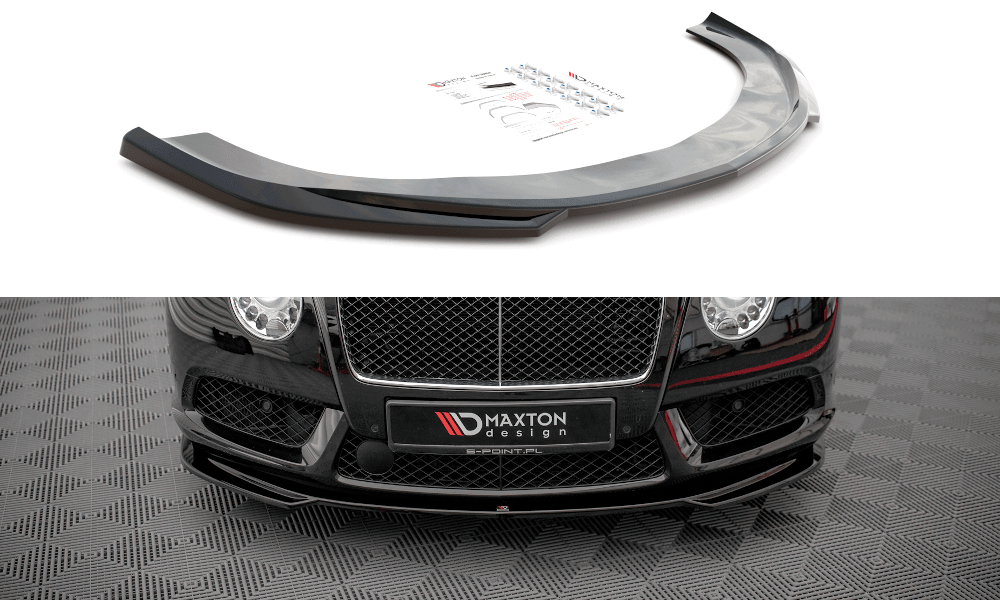 Front Splitter / Cup Schwert / Frontansatz V.2 für Bentley Continental GT V8 S MK2 von Maxton Design