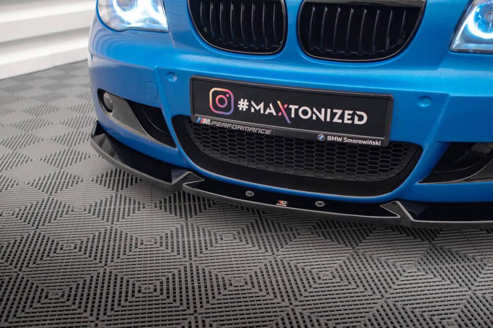 Front Lippe / Front Splitter / Frontansatz V.2 für BMW 1er E87 M-Paket Facelift von Maxton Design