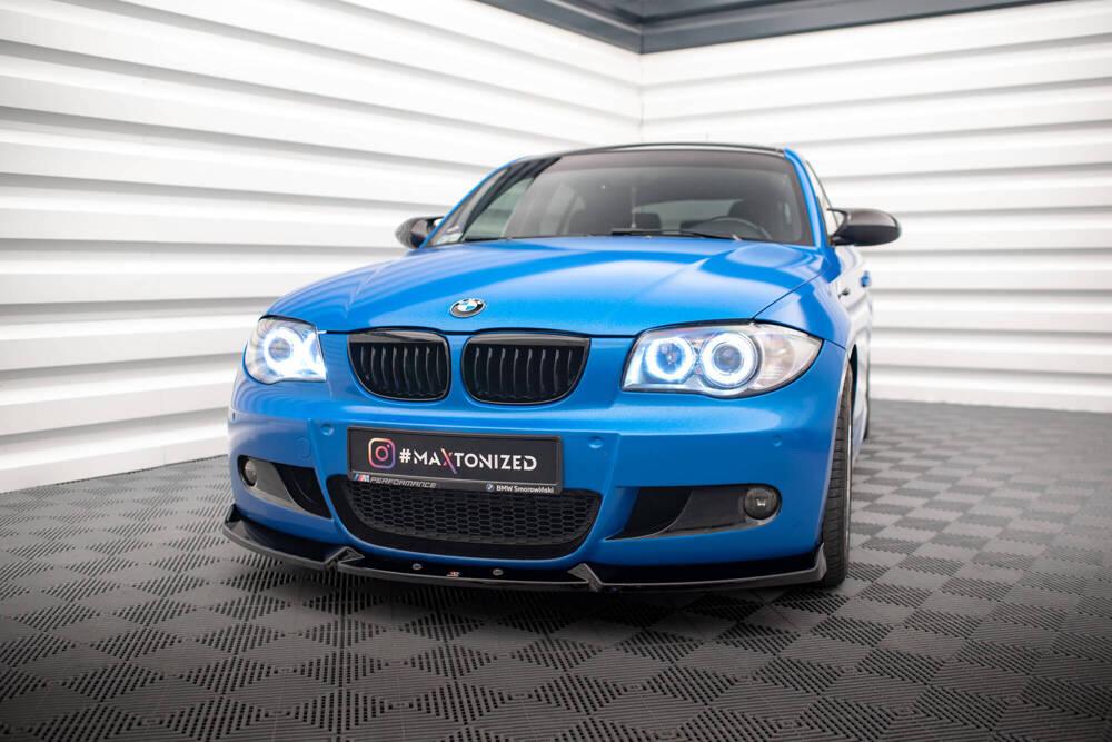 Front Lippe / Front Splitter / Frontansatz V.2 für BMW 1er E87 M-Paket Facelift von Maxton Design