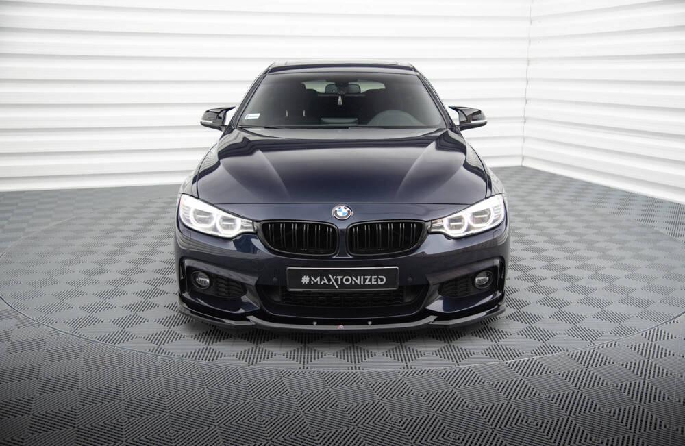 Front Lippe / Front Splitter / Frontansatz V.2 für BMW 4er Gran Coupe F36 M-Paket von Maxton Design