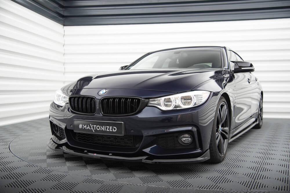 Front Lippe / Front Splitter / Frontansatz V.2 für BMW 4er Gran Coupe F36 M-Paket von Maxton Design