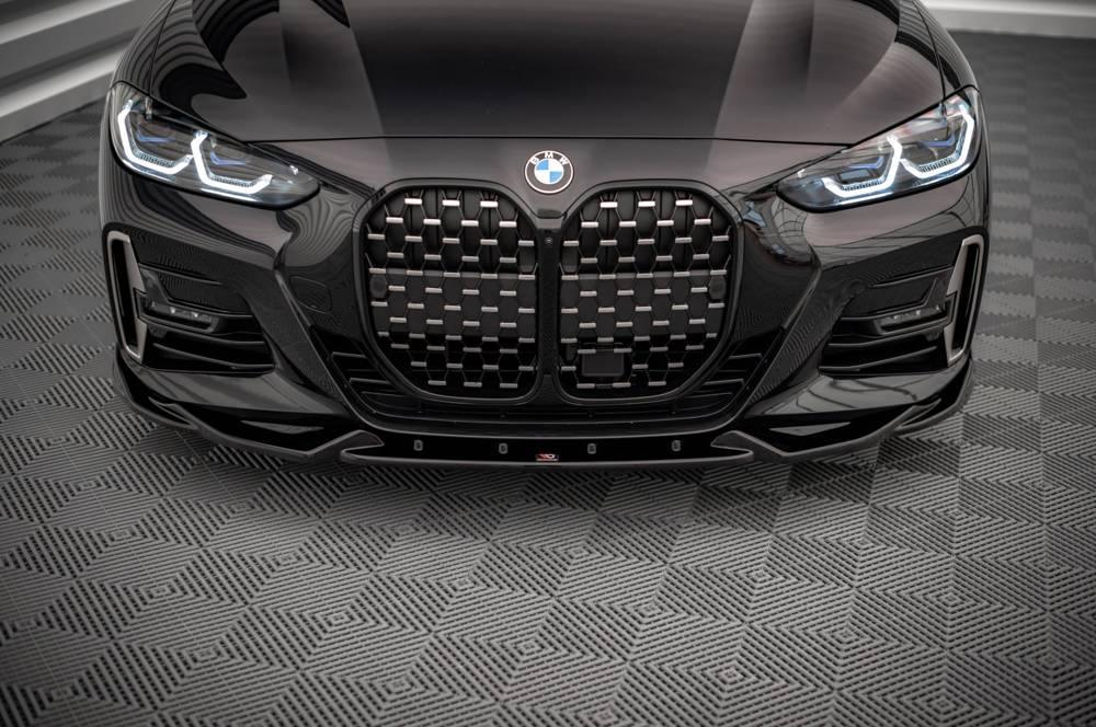 Front Diffusor / Front Splitter / Cup Schwert / Frontansatz V.2 für BMW 4er G22 M-Paket von Maxton Design