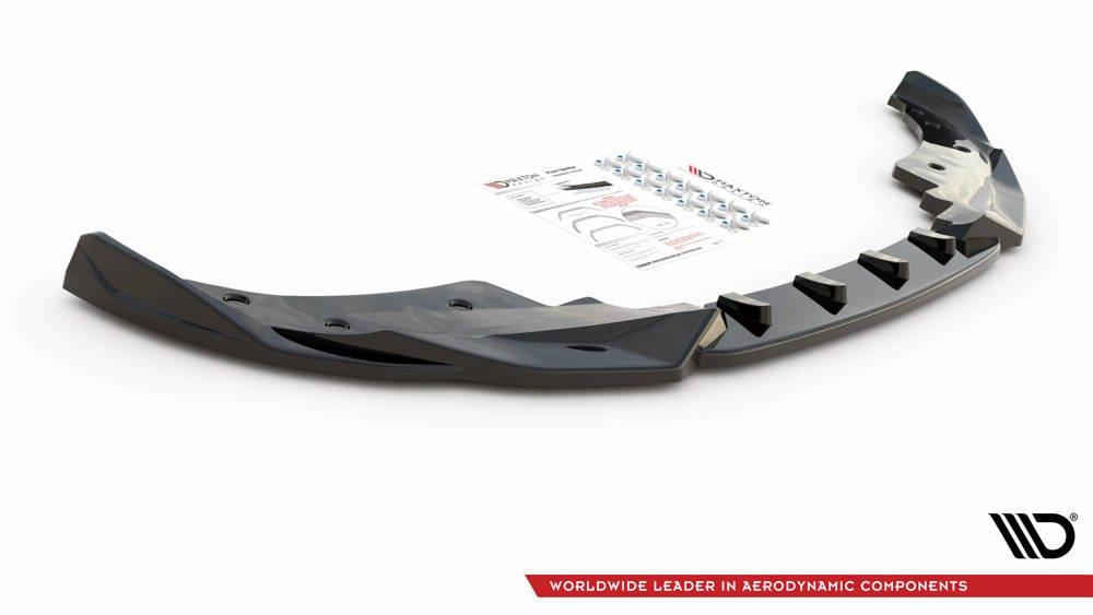 Front Diffusor / Front Splitter / Cup Schwert / Frontansatz V.2 für BMW 4er G22 M-Paket von Maxton Design