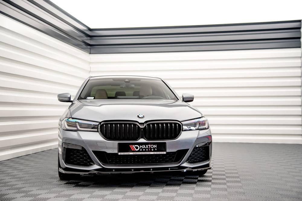 Front Diffusor / Front Splitter / Cup Schwert / Frontansatz V.2 für BMW 5er G30 Facelift M-Paket von Maxton Design