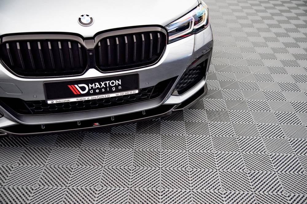 Front Diffusor / Front Splitter / Cup Schwert / Frontansatz V.2 für BMW 5er G30 Facelift M-Paket von Maxton Design