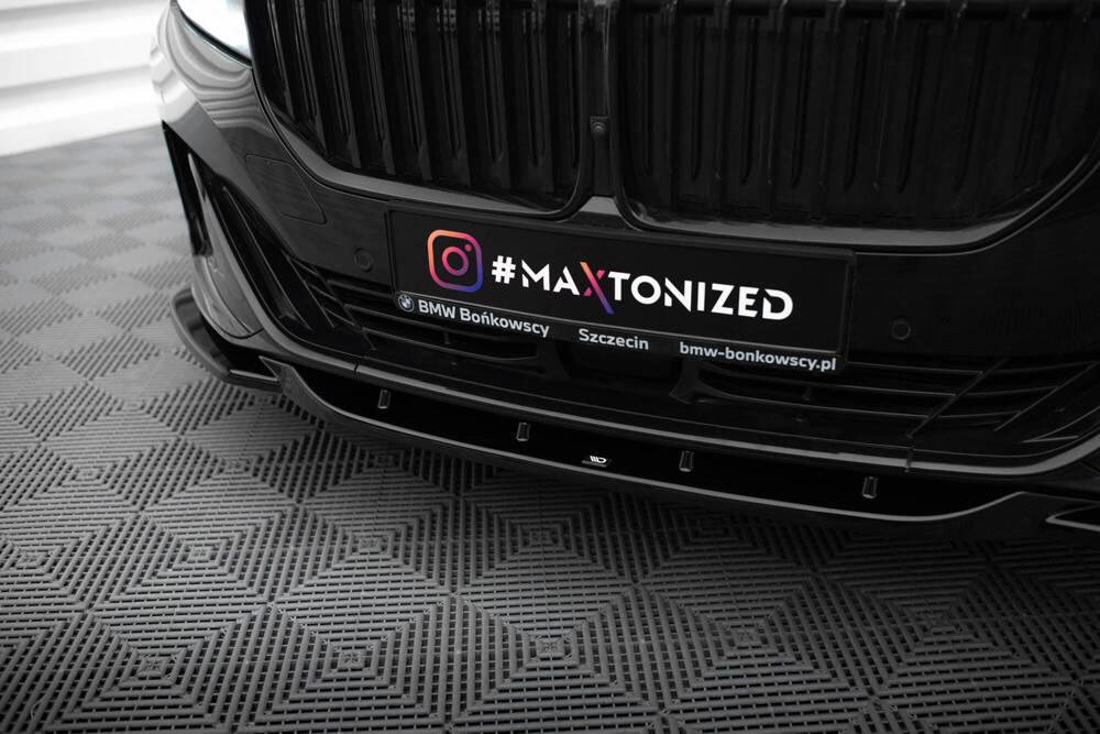 Front Lippe / Front Splitter / Frontansatz V.2 für BMW 7 G11 Facelift von Maxton Design