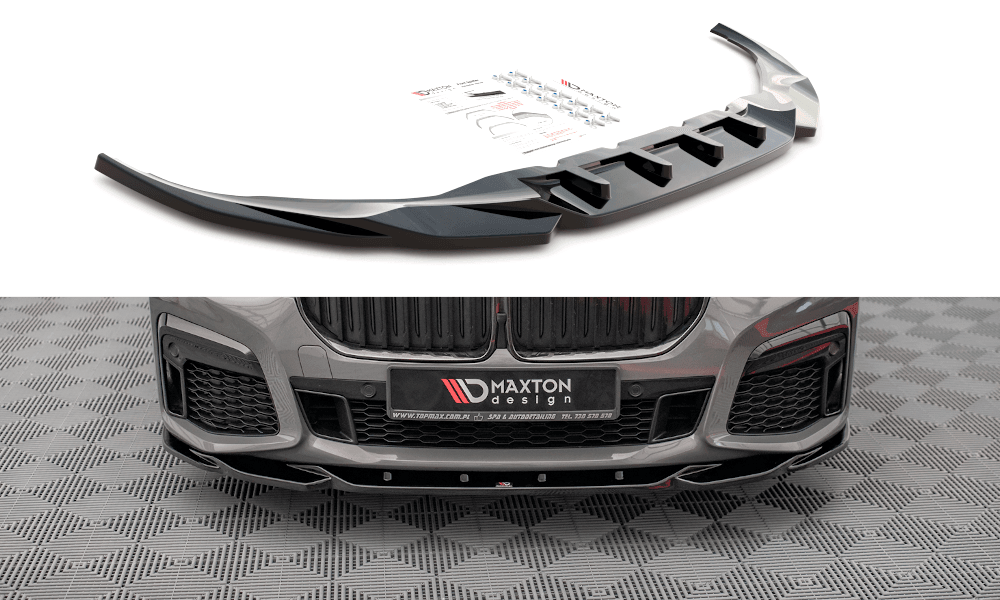 Front Splitter / Cup Schwert / Frontansatz V.2 für BMW 7 G11 M-Pack Facelift von Maxton Design