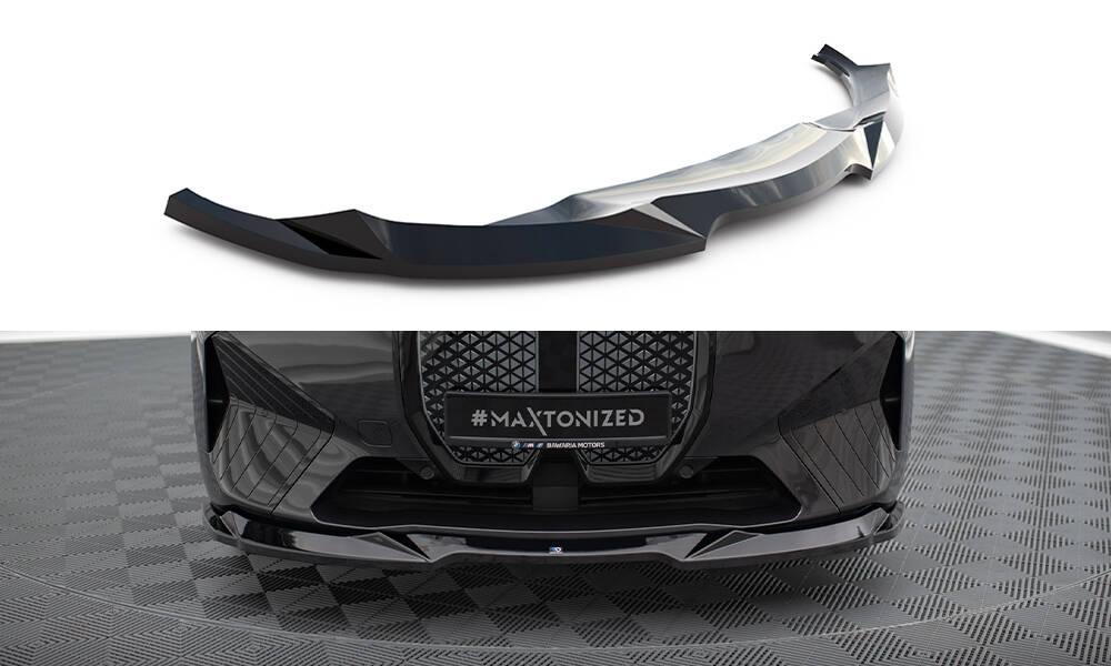 Front Lippe / Front Splitter / Frontansatz V.2 für BMW iX M-Paket I20 von Maxton Design