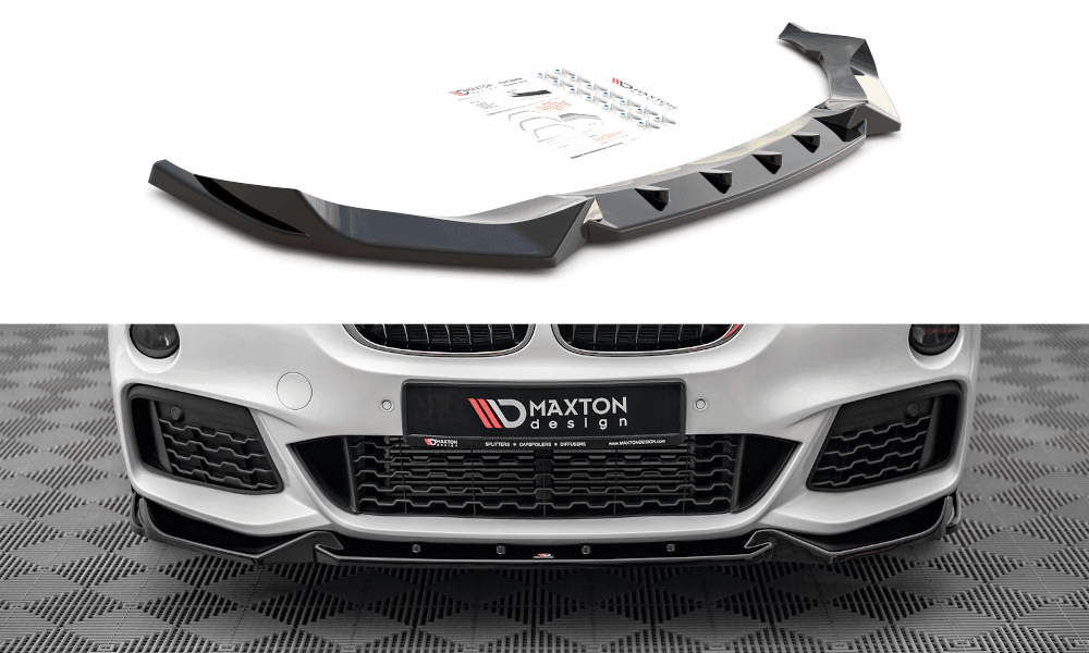 Front Diffusor / Front Splitter / Cup Schwert / Frontansatz V.2 für BMW X1 M-Paket F48 von Maxton Design