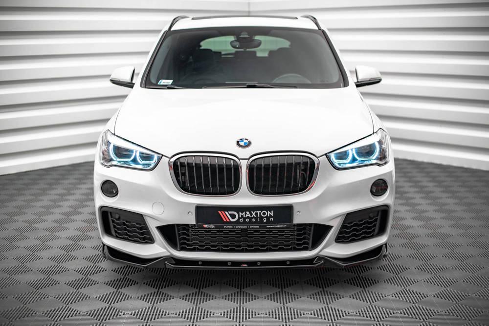 Front Diffusor / Front Splitter / Cup Schwert / Frontansatz V.2 für BMW X1 M-Paket F48 von Maxton Design