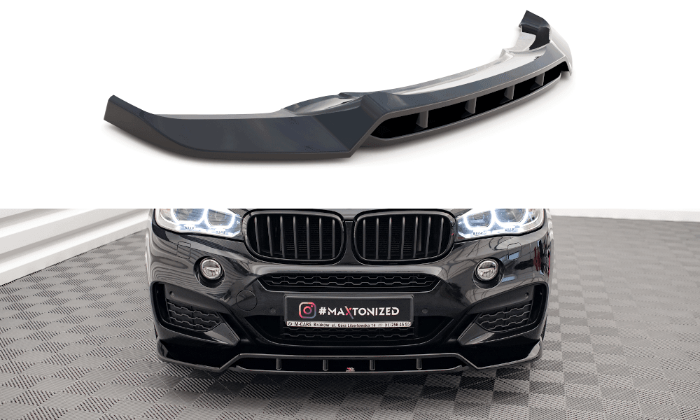 Front Lippe / Front Splitter / Frontansatz V.2 für BMW X6 M-Paket F16 von Maxton Design