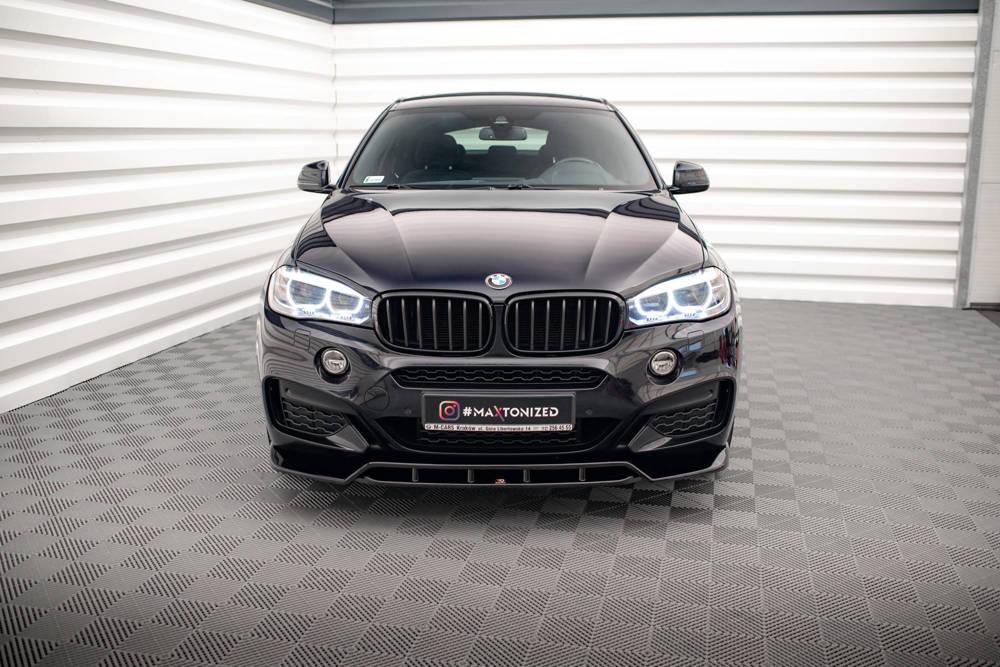 Front Lippe / Front Splitter / Frontansatz V.2 für BMW X6 M-Paket F16 von Maxton Design