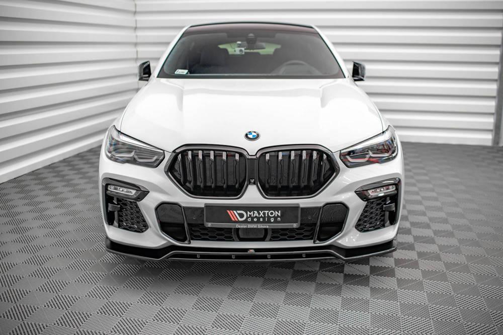 Front Diffusor / Front Splitter / Cup Schwert / Frontansatz V.2 für BMW X6 M-Paket G06 von Maxton Design