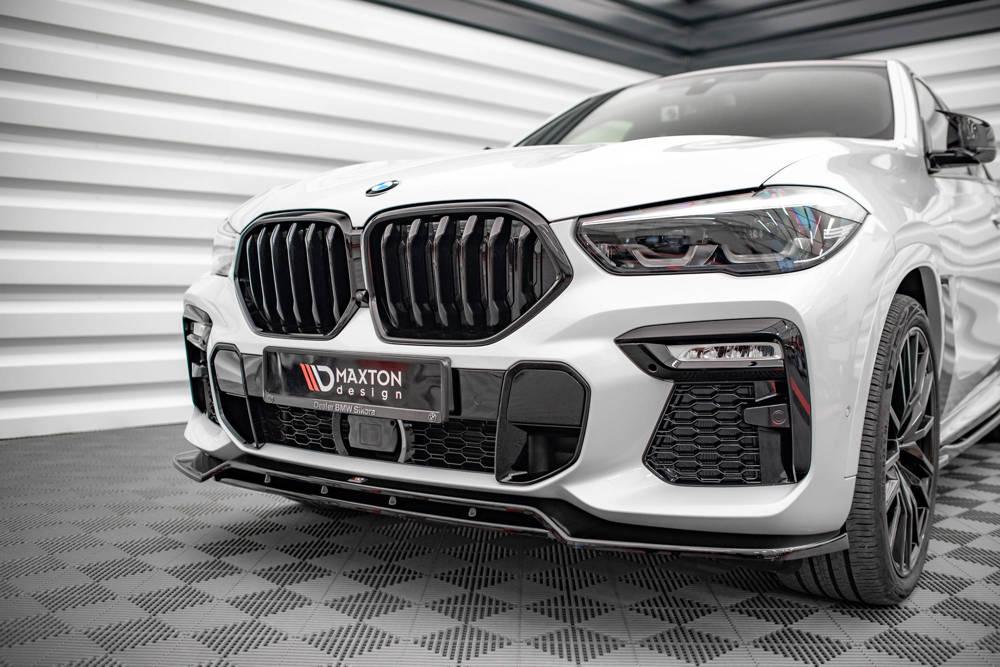 Front Diffusor / Front Splitter / Cup Schwert / Frontansatz V.2 für BMW X6 M-Paket G06 von Maxton Design