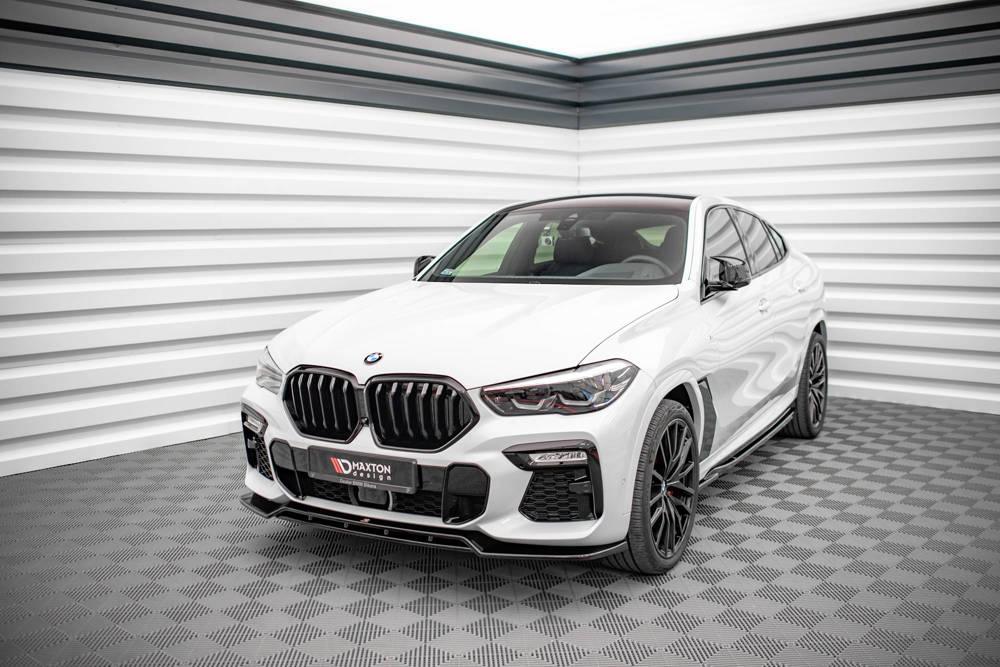 Front Diffusor / Front Splitter / Cup Schwert / Frontansatz V.2 für BMW X6 M-Paket G06 von Maxton Design