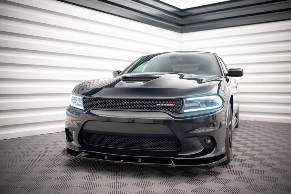 Front Splitter / Cup Schwert / Frontansatz V.2 für Dodge Charger SRT MK7 Facelift von Maxton Design