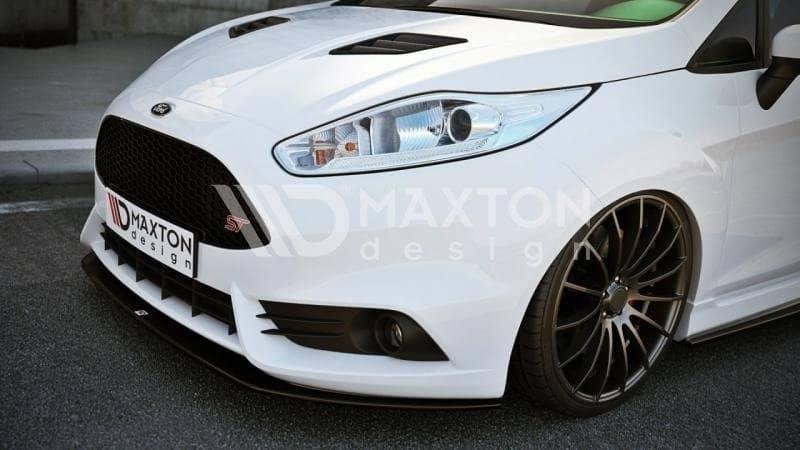 Front Diffusor / Front Splitter / Cup Schwert / Frontansatz V.2 für Ford Fiesta ST MK7 FL von Maxton Design