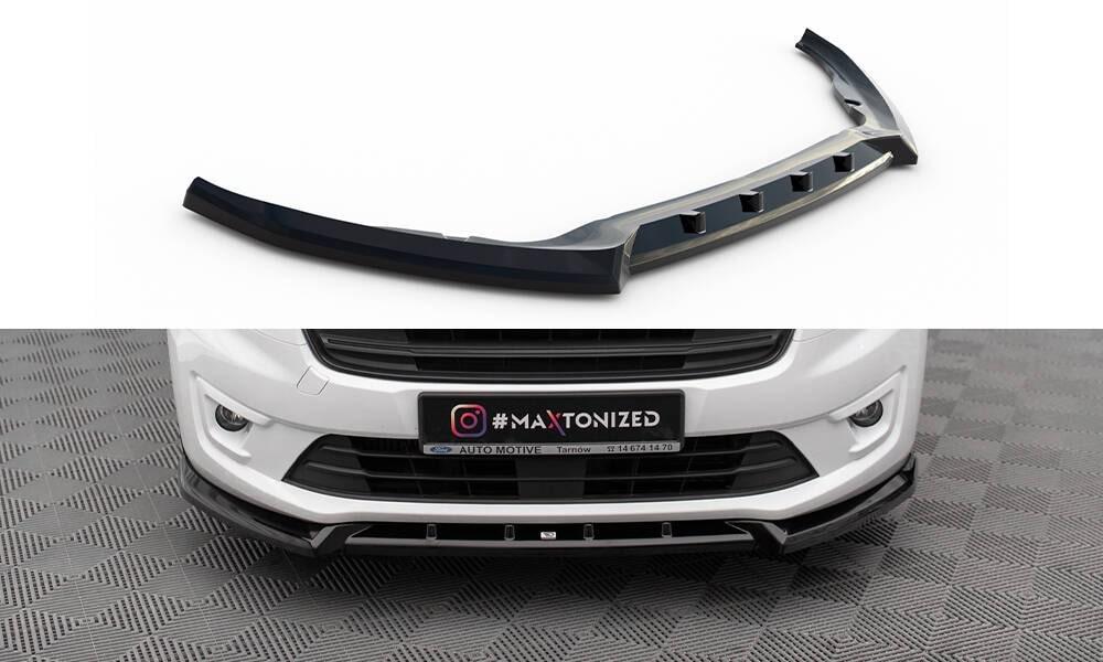 Front Lippe / Front Splitter / Frontansatz V.2 für Ford Transit Connect MK2 Facelift von Maxton Design