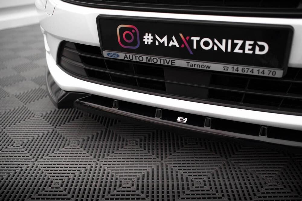 Front Lippe / Front Splitter / Frontansatz V.2 für Ford Transit Connect MK2 Facelift von Maxton Design