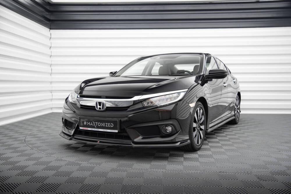 Front Lippe / Front Splitter / Frontansatz V.2 für Honda Civic X von Maxton Design